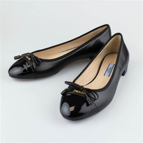 prada black flat|prada ballet flats for women.